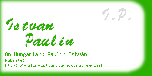 istvan paulin business card